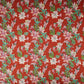 Red Floral Kantha Print Cotton Fabric OG-30290