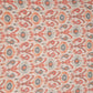 Off White with Red ikat print Linen Fabric DE-32128
