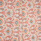 Off White with Red ikat print Linen Fabric DE-32128