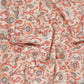 Off White with Red ikat print Linen Fabric DE-32128