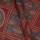 Maroon Ajrakh with Kantha Print Cotton Fabric OG-30426
