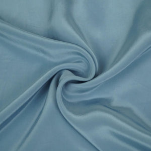 Cadet Blue Solid Natural Crepe Fabric BSN-14 - TradeUNO