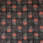 Black & Red Ajrakh with Kantha Print Cotton Fabric OG-30289