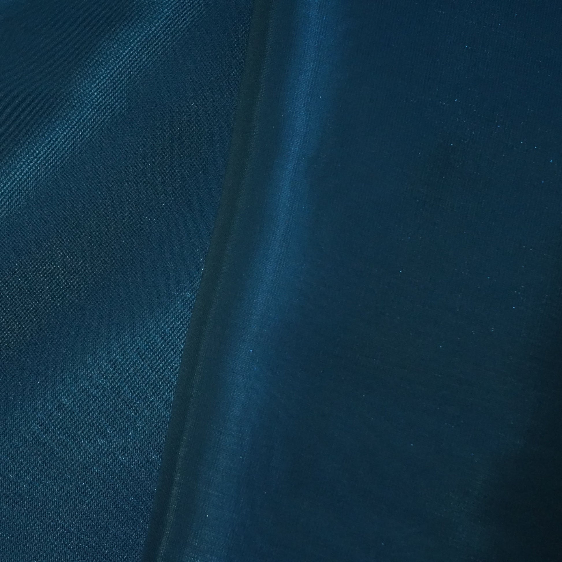 Blue Solid Jimmy Choo Organza Fabric 21949