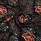 Black & Red Ajrakh with Kantha Print Cotton Fabric OG-30289