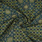 Dark Blue Ajrakh with Kantha Print Cotton Fabric OG-30297