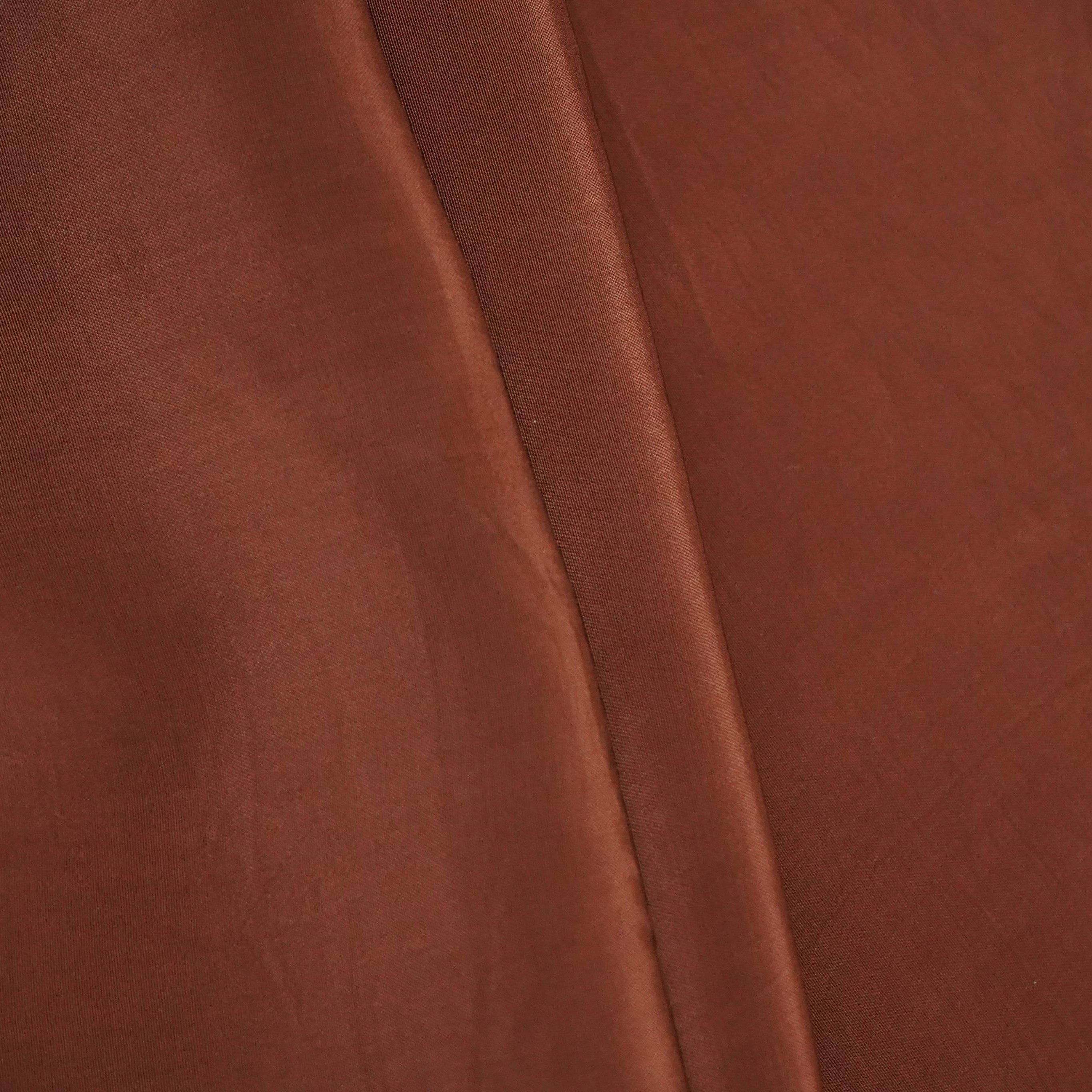 Brown Solid Natural Crepe Fabric BSN-16 - TradeUNO