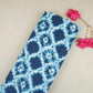 Blue Shibori with Kantha Print Cotton Fabric OG-30301