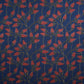 Blue Floral Print Cotton Fabric OG-30327