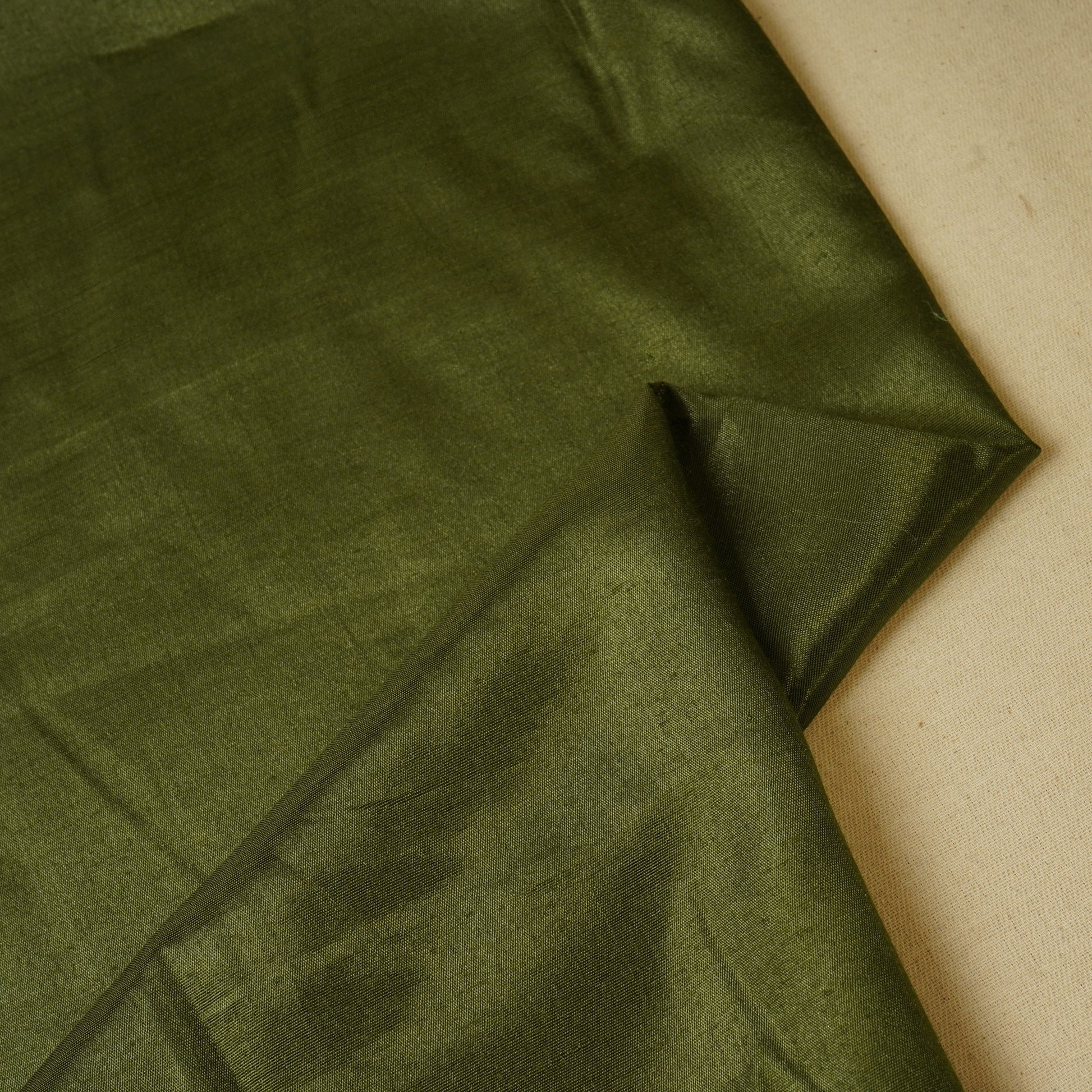 Olive Green Santoon Fabric 7086