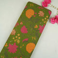 Green Floral Print Cotton Fabric OG-30414