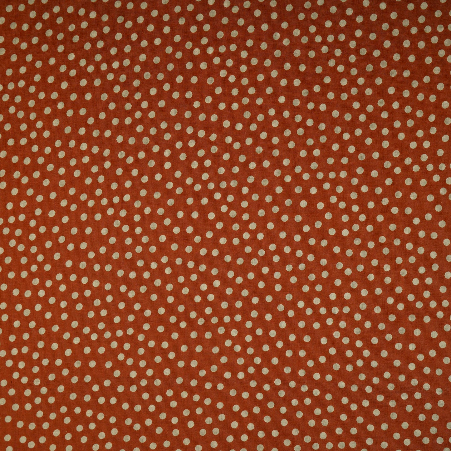 Brown Polka Dot Print Cotton Fabric OG-30335