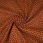 Brown Polka Dot Print Cotton Fabric OG-30335