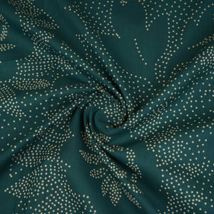 Dark Green Bandhani Print Cotton Fabric OG-30334 - TradeUNO