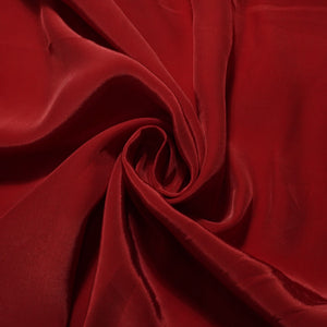 Rose Red Solid Natural Crepe Fabric 21963