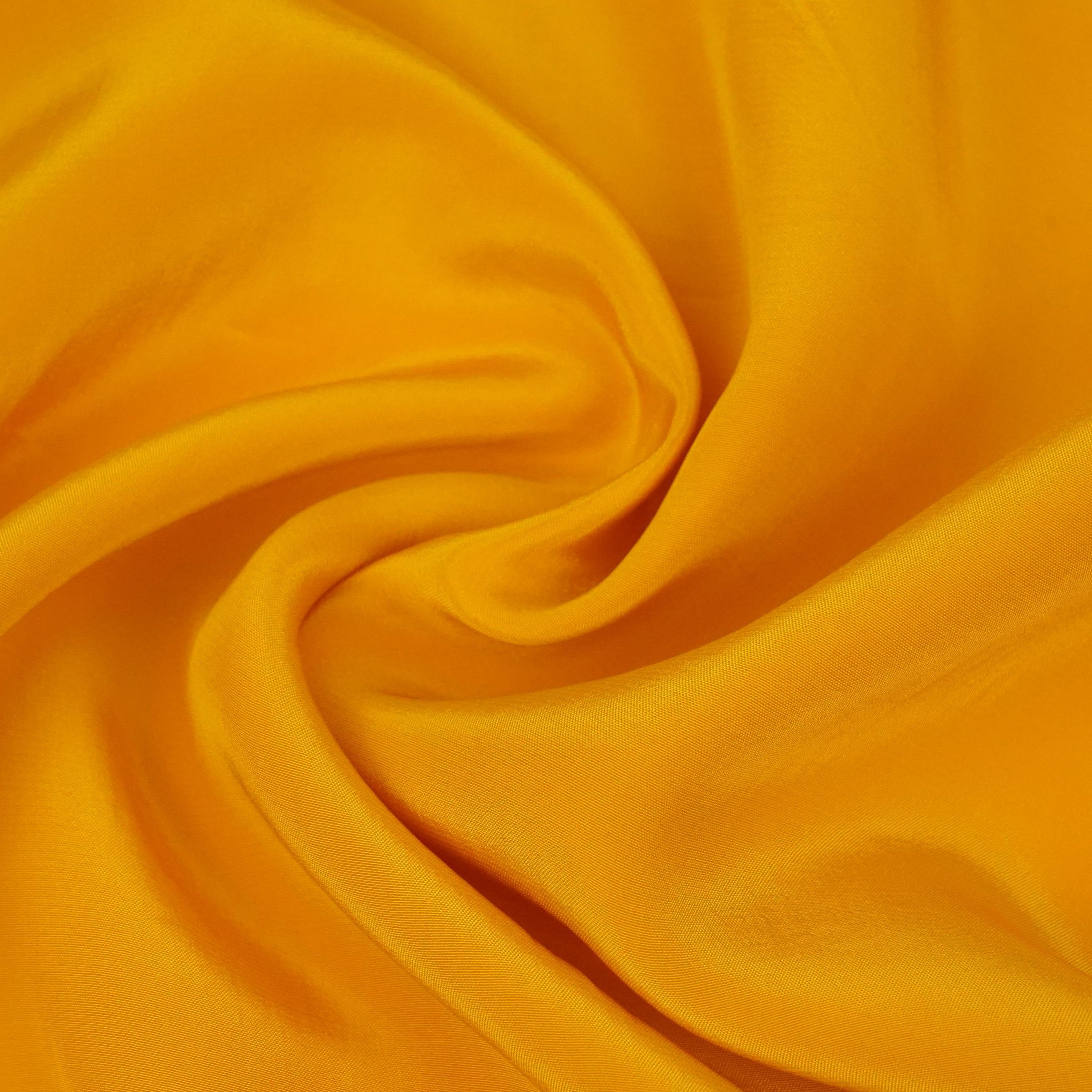 Yellow Solid Natural Crepe Fabric BSN-01 - TradeUNO