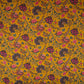 Mustard Yellow Chintz Floral Print Cotton Fabric OG-30331