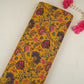 Mustard Yellow Chintz Floral Print Cotton Fabric OG-30331
