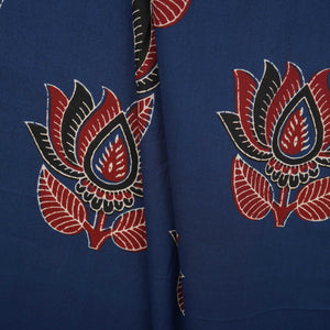 Blue Pichwai Print Cotton Fabric OG-30328 - TradeUNO