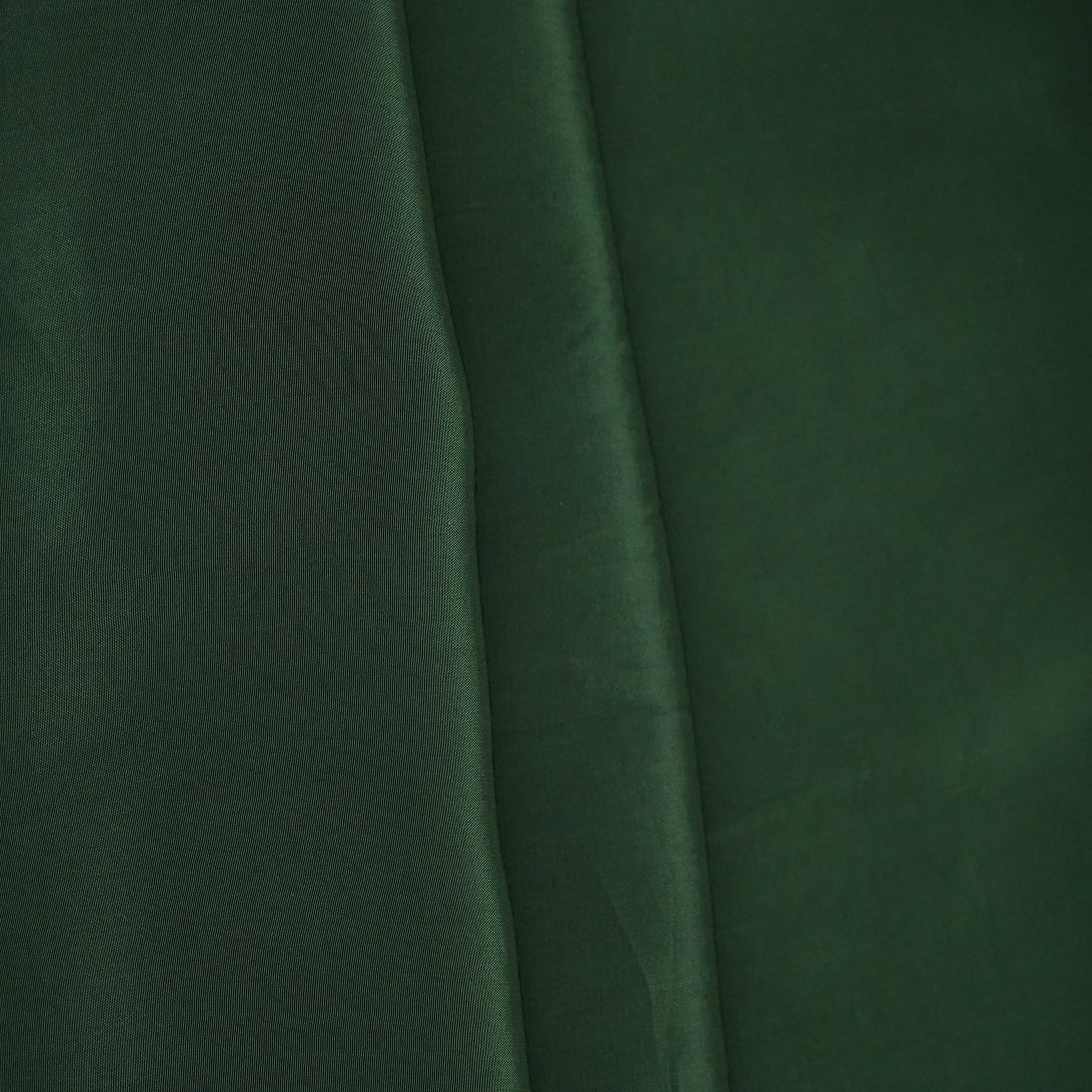 Bottle Green Solid Natural Crepe Fabric BSN-03 - TradeUNO