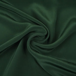 Bottle Green Solid Natural Crepe Fabric BSN-03 - TradeUNO
