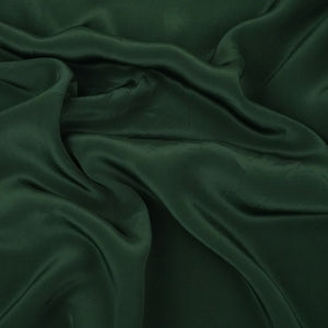 Bottle Green Solid Natural Crepe Fabric BSN-03 - TradeUNO