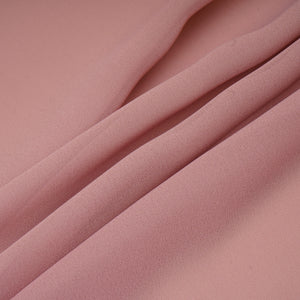 Peach Pink Solid Georgette Fabric 16555