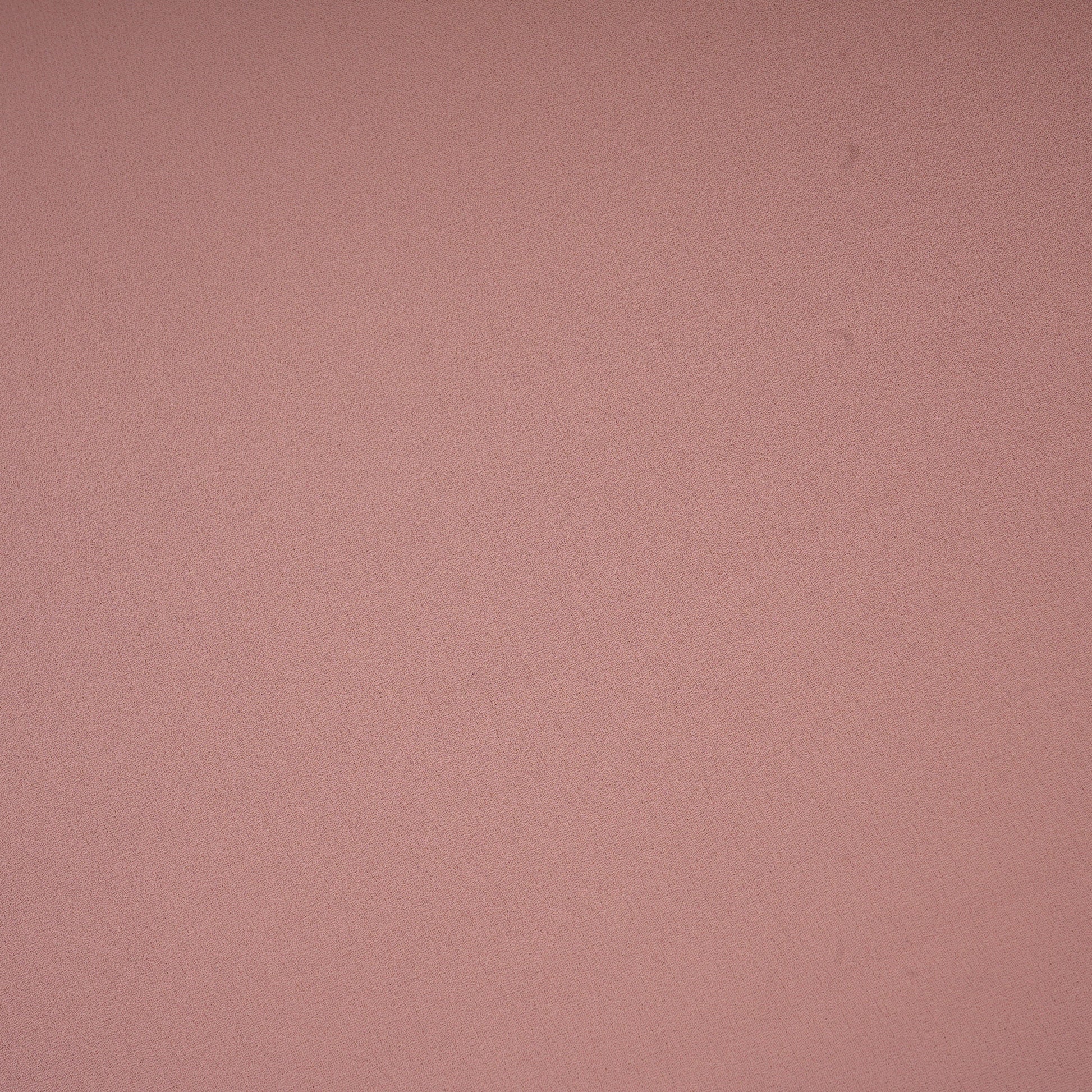 Peach Pink Solid Georgette Fabric 16555