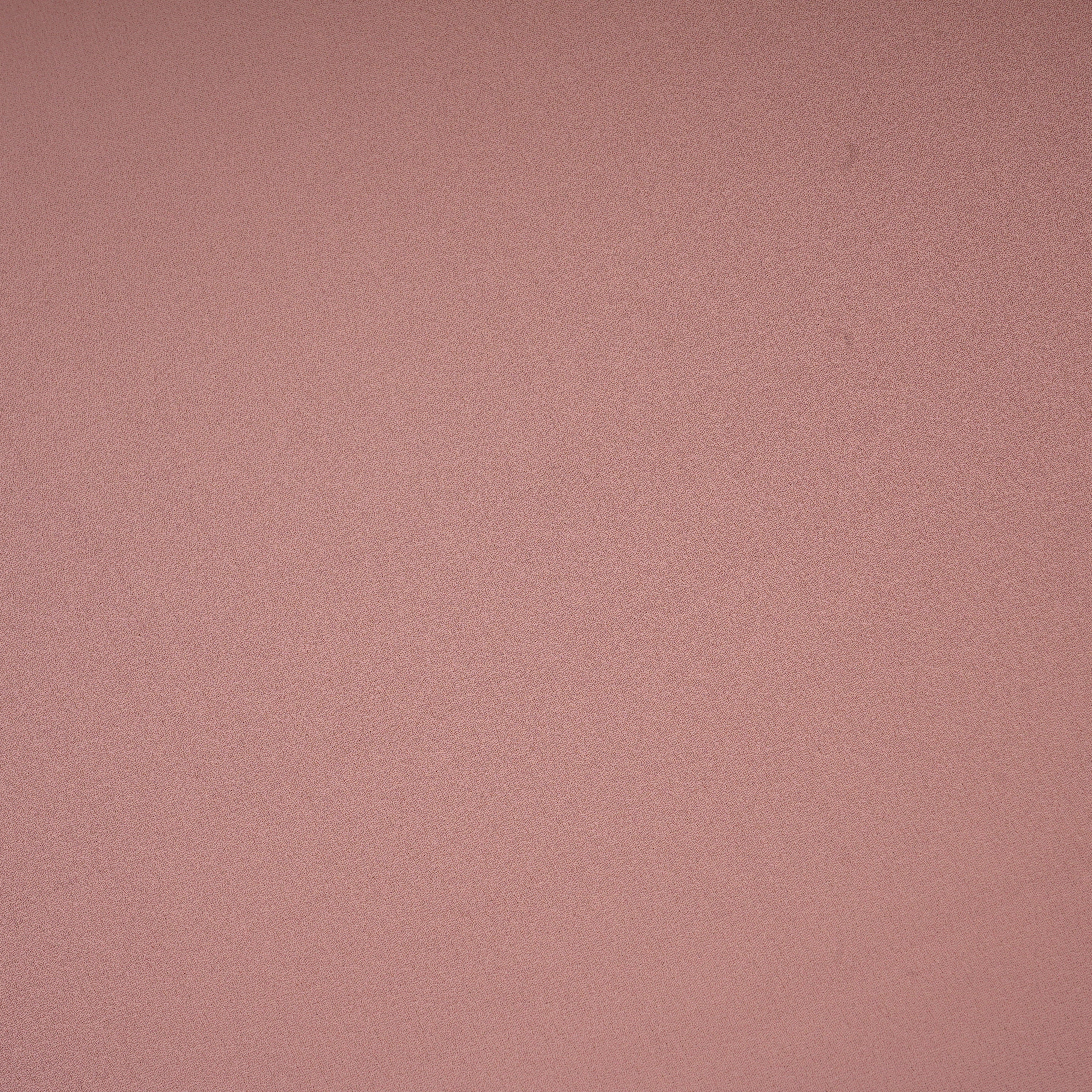 Peach Pink Solid Georgette Fabric 16555