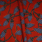 Red Floral Print Cotton Fabric OG-30329