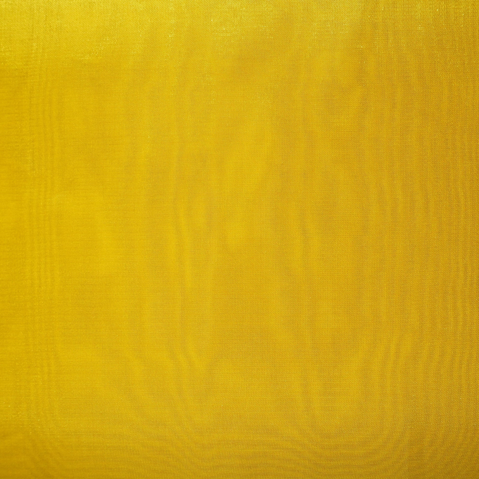 Mustard Yellow Solid Jimmy Choo Organza Fabric 21954
