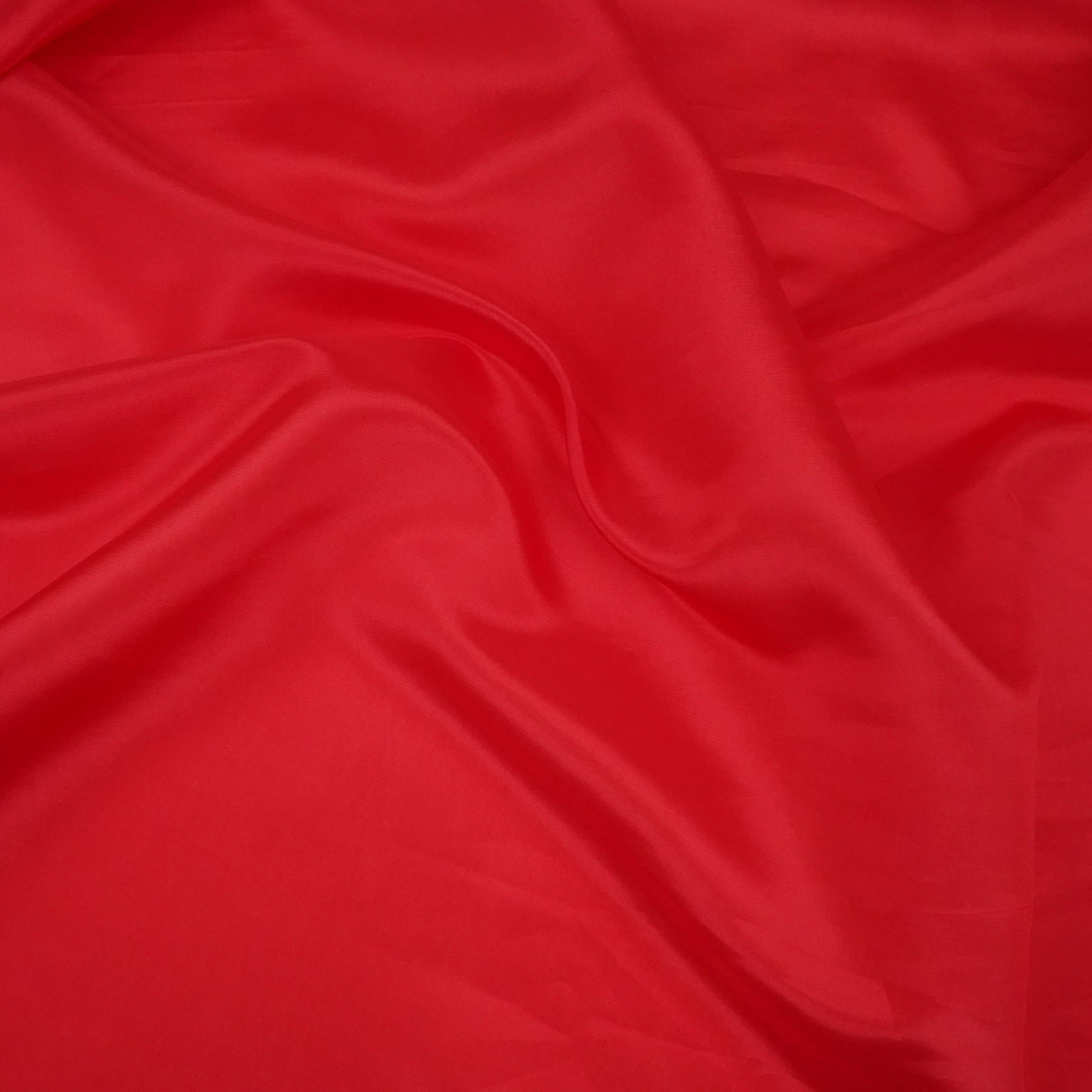 Red Solid H.O Silk Fabric MFH-14 - TradeUNO