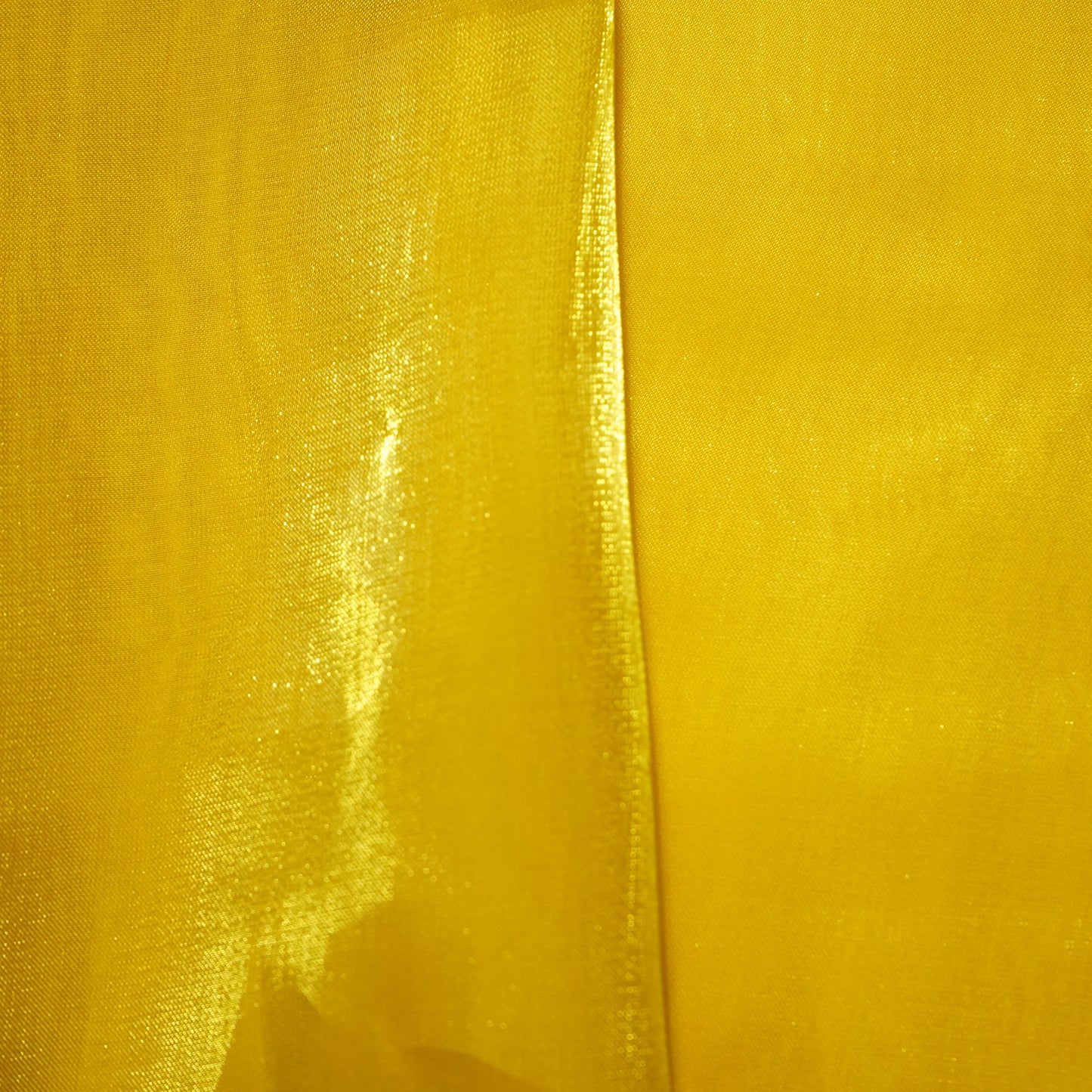 Mustard Yellow Solid Jimmy Choo Organza Fabric 21954
