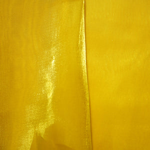 Mustard Yellow Solid Jimmy Choo Organza Fabric 21954