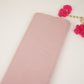Light Peach Solid Natural Crepe Fabric BSN-07