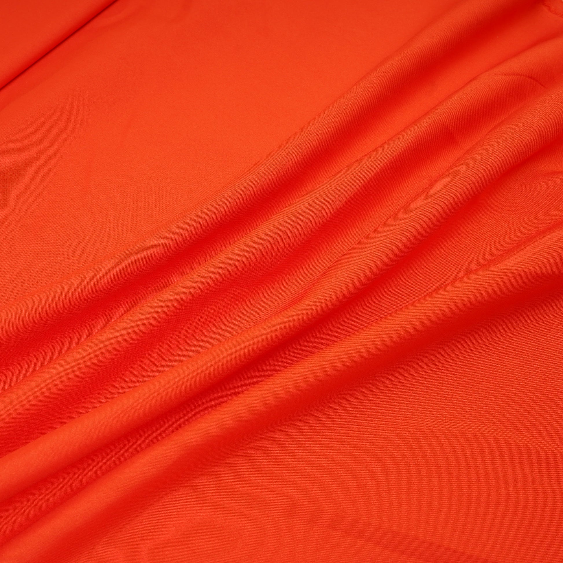 Apricot Orange Solid Malai Crepe Fabric 13176