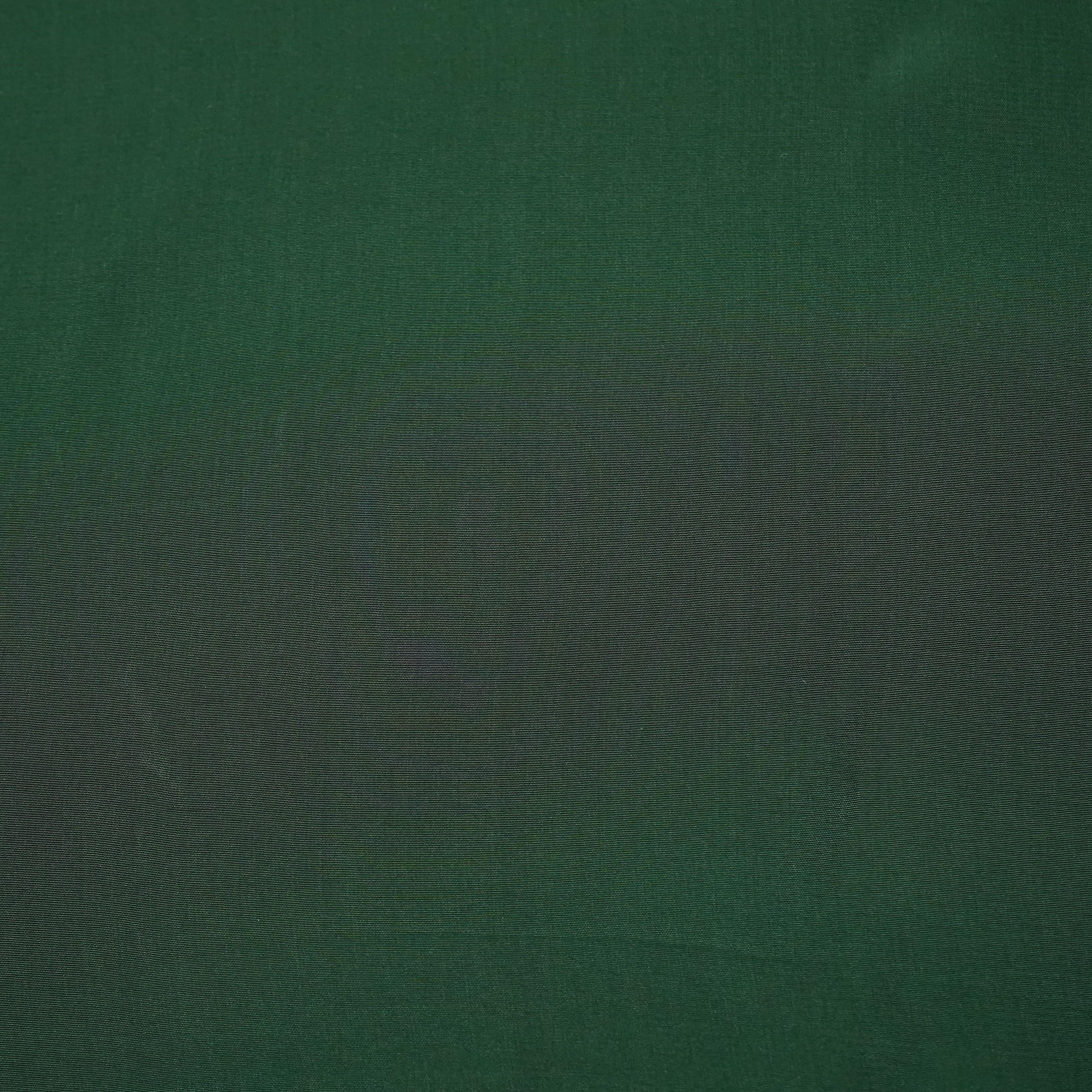 Dark Green Solid Natural Crepe Fabric