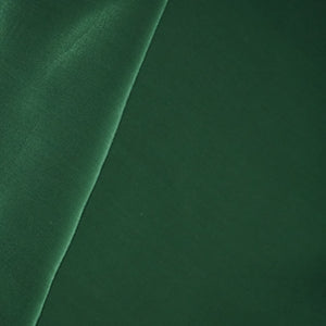 Dark Green Solid Natural Crepe Fabric