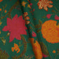 Dark Green Floral Print Cotton Fabric OG-30413