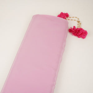 Pink Solid Natural Crepe Fabric BSN-15 - TradeUNO