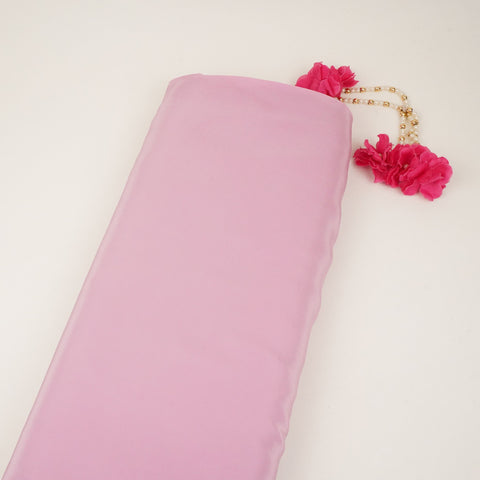 Pink Solid Natural Crepe Fabric BSN-15