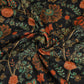 Black Chintz Floral Print Cotton Fabric OG-30332