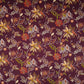 Purple Floral Print Cotton Fabric OG-30412