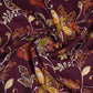 Purple Floral Print Cotton Fabric OG-30412