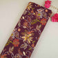 Purple Floral Print Cotton Fabric OG-30412