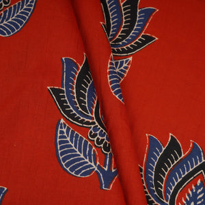 Red Pichwai Print Cotton Fabric OG-30330 - TradeUNO