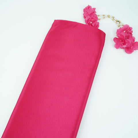 Rani Pink Solid H.O Silk Fabric MFH-28