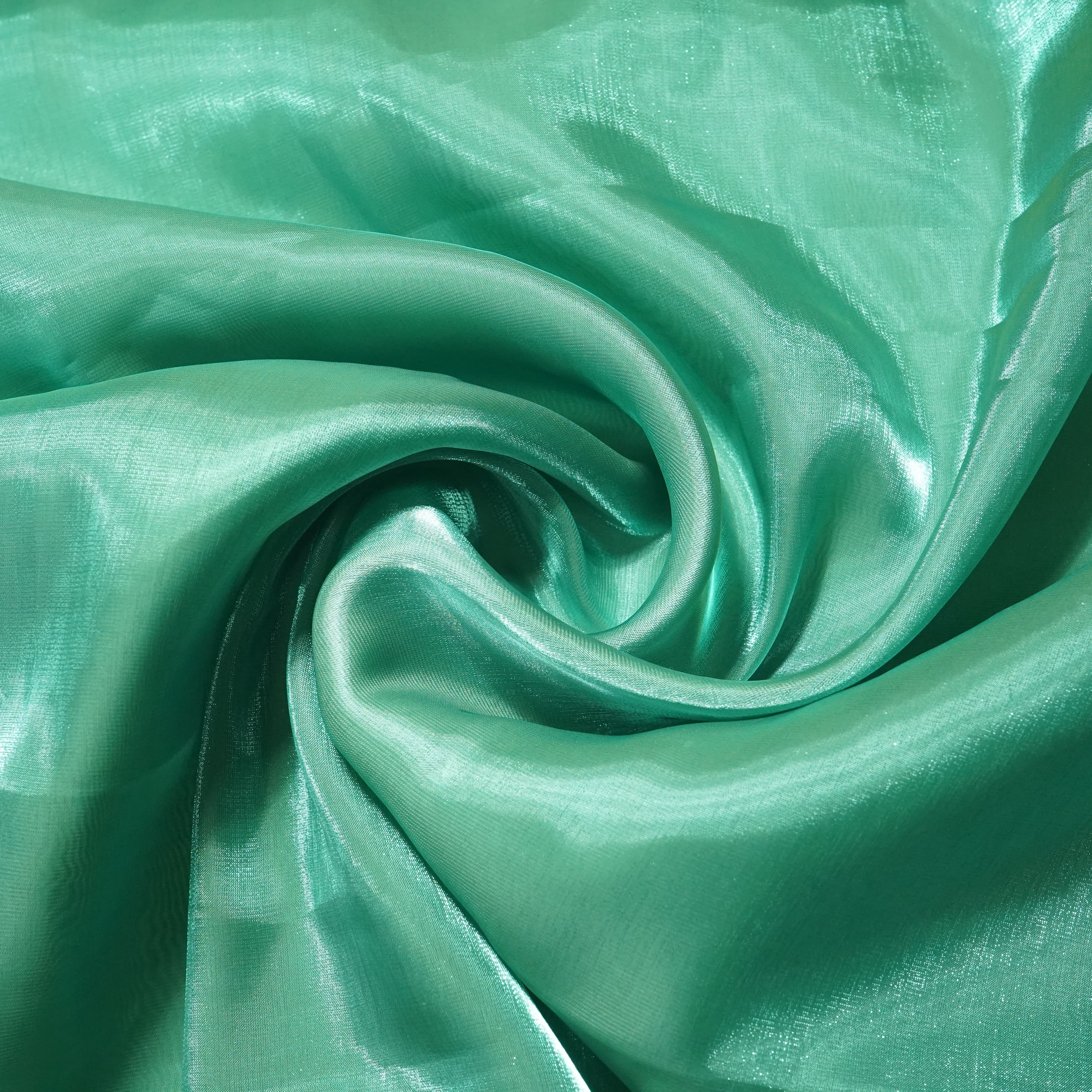 Sea Green Solid Jimmy Choo Organza Fabric 21960