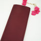 Wine Solid H.O Silk Fabric MFH-07