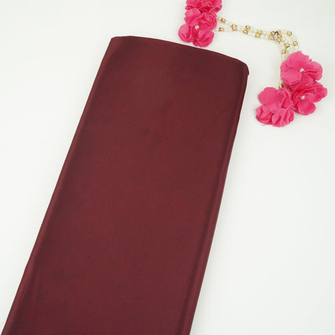 Wine Solid H.O Silk Fabric MFH-07